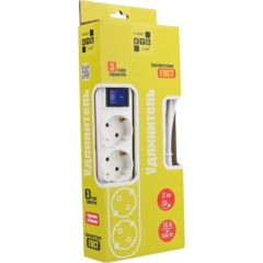 Удлинитель Power Cube 4р/5м с/з с выкл 10А бел (PC-4B-5M) - фото 3