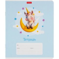 Тетрадь школьн 12л А5ф КОСАЯ лин,скоб,м.кар,Крылатые единорожки,ассор,91376 - фото 4