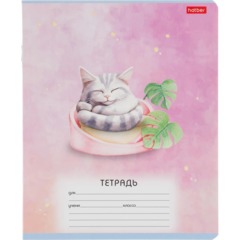 Тетрадь школьн 12л А5ф ЛИНИЯ,скоба,мел.карт,Пушистые сны,ассор,91382 - фото 3