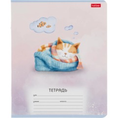 Тетрадь школьн 12л А5ф ЛИНИЯ,скоба,мел.карт,Пушистые сны,ассор,91382 - фото 5