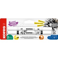 Набор маркеров Kreative Markers Acrylic duo tip 2цв в блистере, 23021