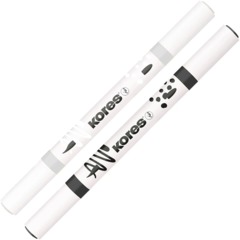 Набор маркеров Kreative Markers Acrylic duo tip 2цв в блистере, 23021 - фото 2