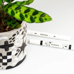 Набор маркеров Kreative Markers Acrylic duo tip 2цв в блистере, 23021 - фото 4