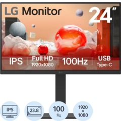 Монитор LG 23.8 24BA650-B IPS/5 ms/100Гц/HDMI/DP
