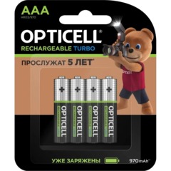Аккумулятор Opticell Turbo ААА 970 mAh 4шт/уп (6080004)