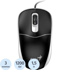 Мышь компьютерная Genius проводная DX-111 черно-серый 31010034401