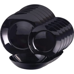 Набор посуды  ZELIE BLACK 18 предметов 6 персон