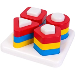 Игрушка Сортер-пирамидка Формы и цвета (ПЭТ), И-6762
