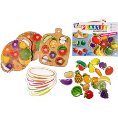 Игра развивающaя Пластик на липучках Фрукты и овощи 10KOR PLASTIC,02865 - фото 8
