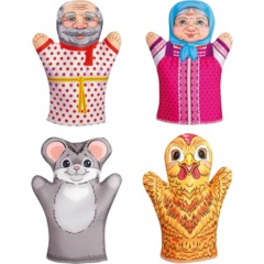Игровой набор Домашний кукольный театр Курочка Ряба(4 куклы-перч),03643 - фото 5