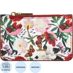 Картхолдер на молнии  flora.пионы, 11.5 x 0,7 x 7,5 см 14-096/02
