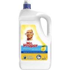 Средство для мытья пола Mr. Proper 4.5л  Лимонная свежесть жидкий