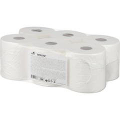 Полотенца бумажные д/дисп SoffiPRO Эконом 1сл ЦВ бел 280м 6рул/уп_10901547 - фото 4