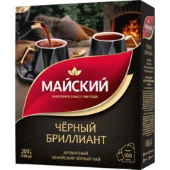 Чай Майский Черный Бриллиант, черный, 100пакx2г - фото 7