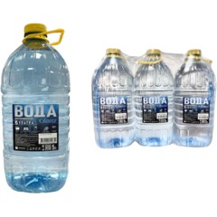Вода дистиллированная УЛЬТРА Glanz GL-105 5 л. спайка 3 шт/уп