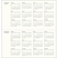 Еженедельник датированный 2027 IF 160x90мм 64л мягк Дереза I2094/white - фото 2