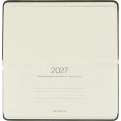 Еженедельник датированный 2027 IF 160x90мм 64л тверд Шанс I2103/graphite - фото 5