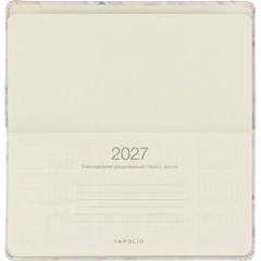 Еженедельник датированный 2027 IF 160x90мм 64л мягк Романтика I2089/purple - фото 5