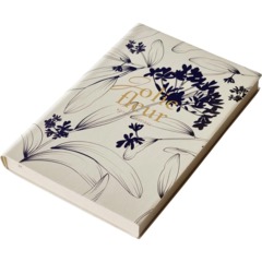 Ежедневник недатированный IF 140x200мм 160л мягк Цветы I1863/ivory - фото 2