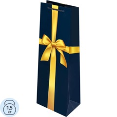 Пакет подар. с глянц. лам. 12x36x8,5см Подарок,157г (соб.разр) ППК-9018