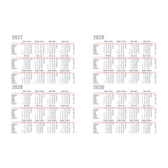 Еженедельник датированный 2027 Attache А4, 200х270 мм, 72л, синий - фото 4
