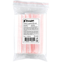 Пакет с замком (Zip Lock) с европодвесом 10х15см, 60 мкм, 100 шт/уп - фото 5