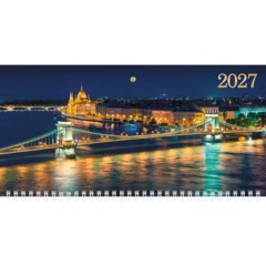Календарь настенный 4-х блочный 2027 БИЗНЕС 297х755 Огни н/вод4Кв4гр3_36484 - фото 2
