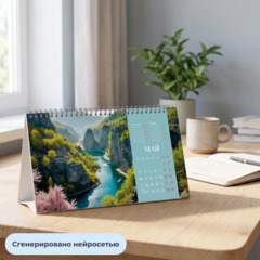 Календарь-домик настольный 2027 Atache водопады 210х120мм - фото 6