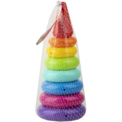 Игрушка Пирамида Классика 25 см, 9 дет. (в сетке),У1059