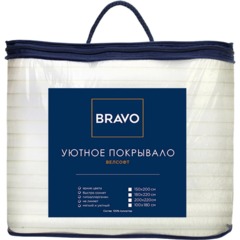 Покрывало 200х220 BRAVO велсофт Волна г/к №81 кремовый - фото 7