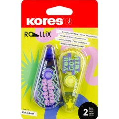 Корректирующая лента ROLLIX 5мм х 8м, 2шт/уп, цв. ассорти, 84734 - фото 11
