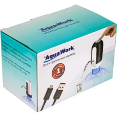 Помпа для 19л бутыли Aqua Work H-RP14 электрический черный/белый - фото 2