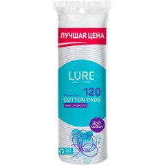 Диски ватные LURE 120шт хлопковые - фото 3