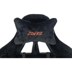 Кресло Zombie игровое Instinct черный Light-20 с подголов. крестов. пластик - фото 10