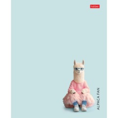 Тетрадь 48л А5ф клетка,скоба Пластик.облож,ассорт,Любитель альпак,090249 - фото 5