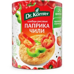 Хлебцы Dr.Korner хрустящие Рисовые с паприкой и чили, 80г