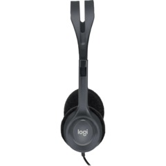 Гарнитура проводная Logitech Headset H111 Stereo grey каб.1.8м (981-000588) - фото 3