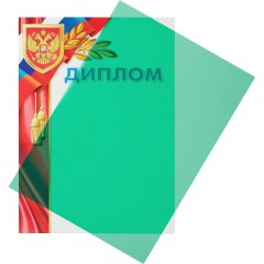 Обложки для переплета пластиковые Promega office зел А4,200мкм, 100шт/уп. - фото 3