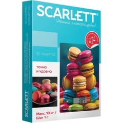 Весы кухонные Scarlett SC-KS57P82, Макаруны - фото 3