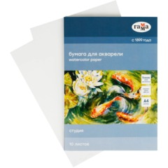 Папка для акварели,10л,А4 ГаммаСтудия,200г/м2,среднее зерно,40C03F710W - фото 4