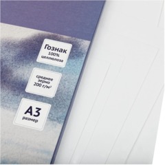 Папка для акварели,20л.А3,ГаммаСтудия200г/м2,среднее зерно,30C03F720W - фото 6