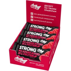 Батончик ProteinRex протеиновый STRONG Малина, 100гx12шт/уп