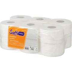 Бумага туалетная д/дисп SoffiPRO Эконом 1сл бел 200м 12рул/уп_10901494_СПБ - фото 4