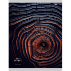 Тетрадь клетка 80л. А4 ПРИРОДА В МАКРО - 2 цвет.мелов.обл,скрепка,80-8901