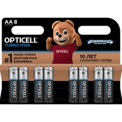 Батарейка Opticell Turbo Max AA 8шт/уп