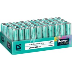 Батарейка DEFENDER алкалиновая LR03-40box AAA, бокс 40шт/уп PowerPulse - фото 2