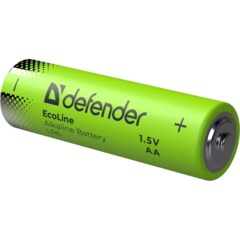 Батарейка DEFENDER алкалиновая LR6-24box АА, бокс 24шт/уп EcoLine - фото 2