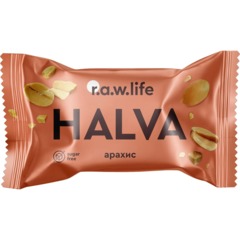 Батончик протеиновый R.A.W.life HALVA арахисовая халва, 16гx18шт/уп