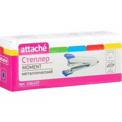 Степлер Attache MOMENT (№10) до 10 лист. синий антистеп - фото 2