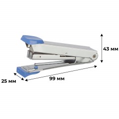Степлер Attache MOMENT (№10) до 10 лист. синий антистеп - фото 4